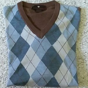 New V Neck Toscano Merino Wool Sweater.